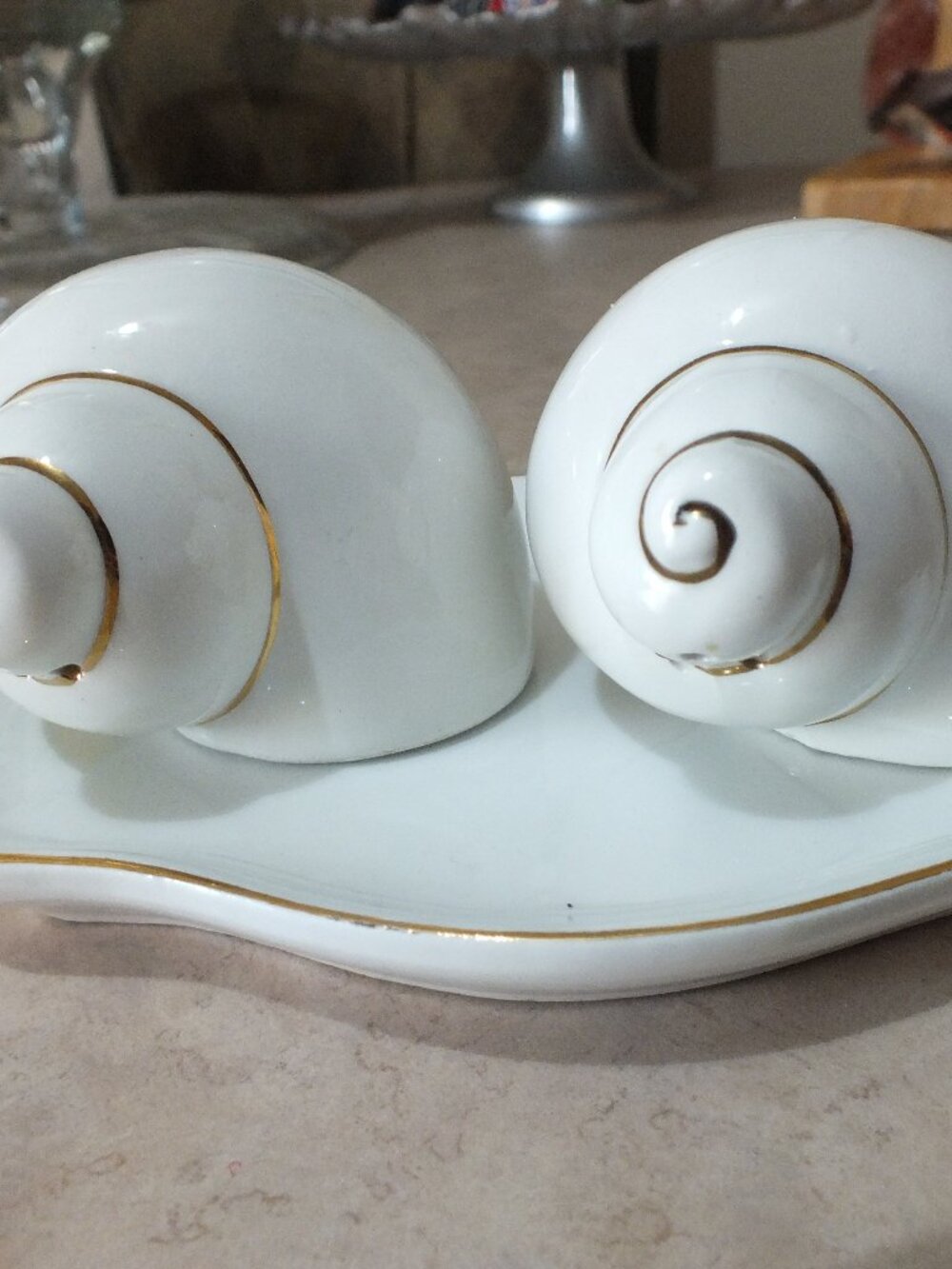 Salt Pepper Shaker Shell Underplate Creazioni Shaker Made In Italy Bone China